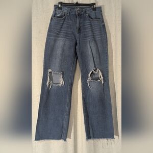 Rewash #bemore Distressed Blue Women's Jeans